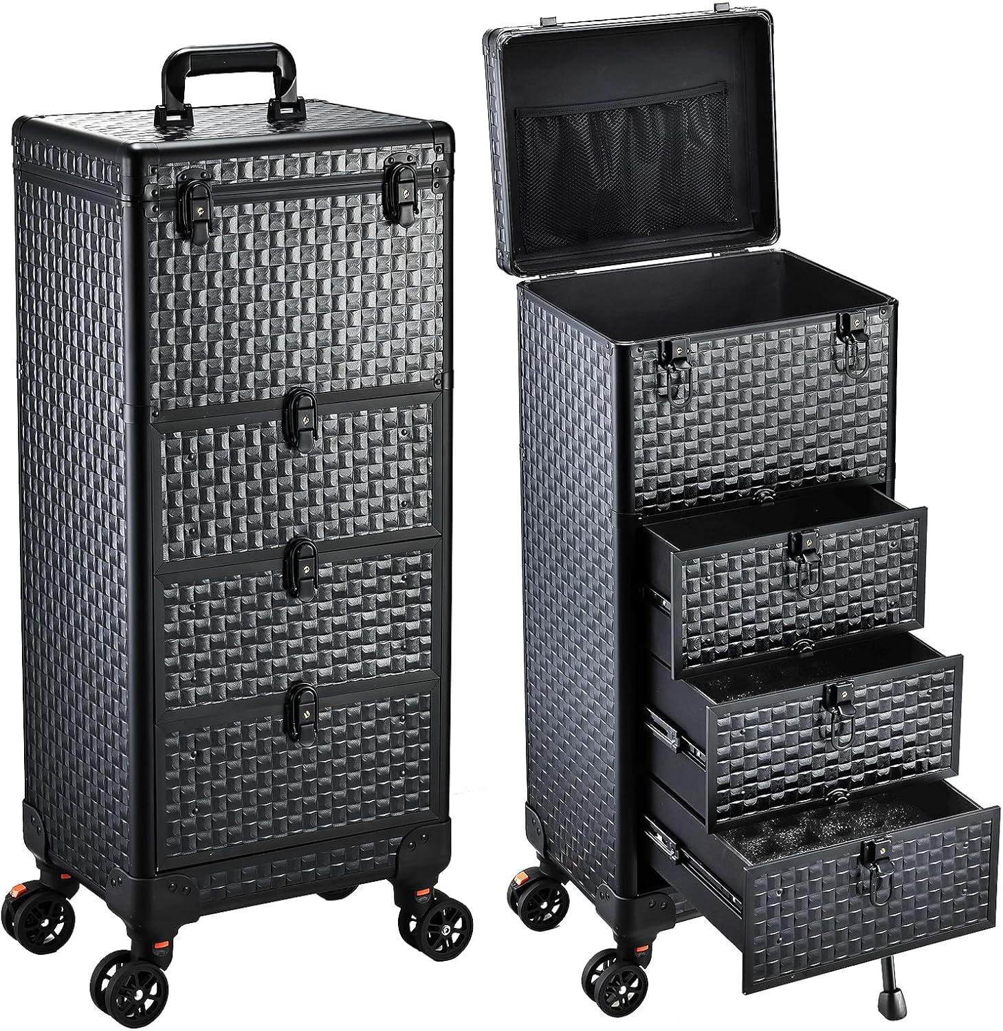 Spa & Wellness Retreat - Rolling Salon Cart with 3 Drawers,