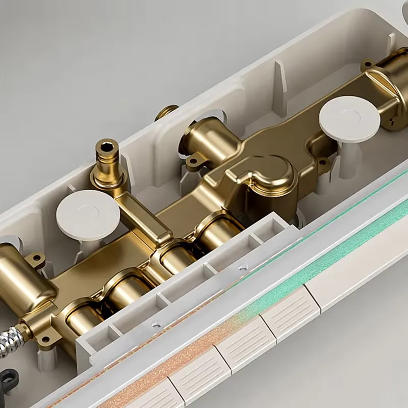 Brass Digital Waterfall Shower - Spa & Wellness Retreat recension och pris