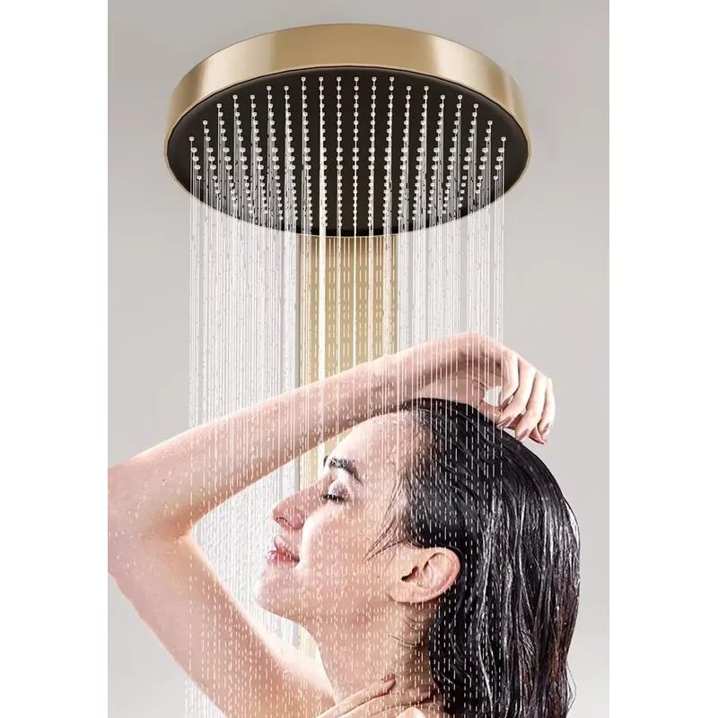 Brass Rainfall Shower Panel Se - Spa & Wellness Retreat recension och pris